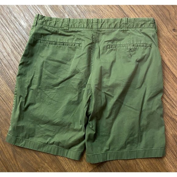 J Crew Stretch Chino Tech Flex Shorts Casual Flat Front Mens Size 33 - Picture 4 of 4